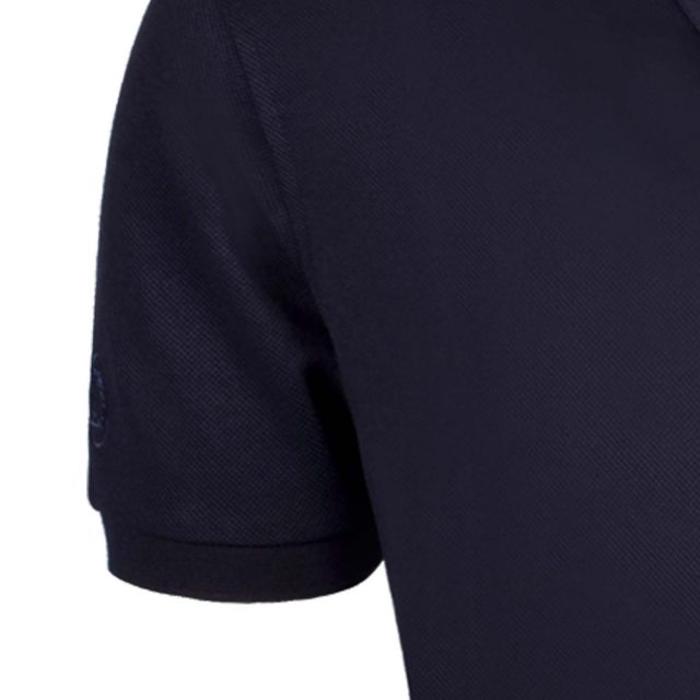 BLUE COTTON TENCEL PLAIN POLOSHIRT (4)