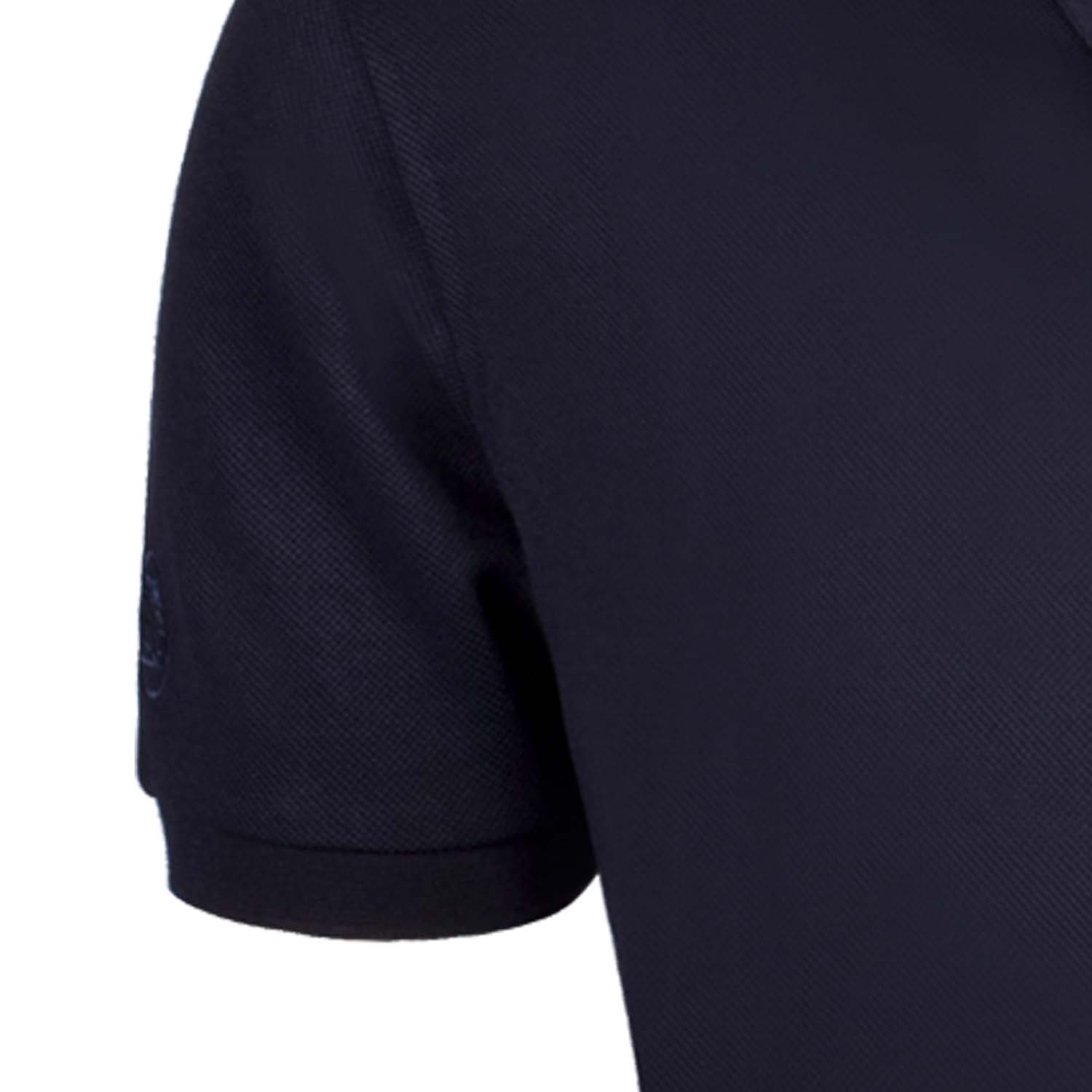 BLUE COTTON TENCEL PLAIN POLOSHIRT (4)