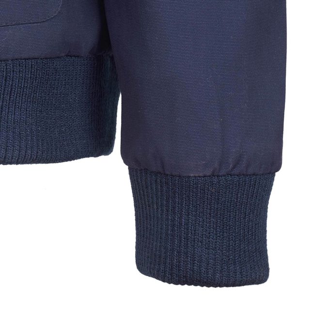 BLUE COTTON PURE PLAIN REGULAR FIT BOMBER JACKET (4)