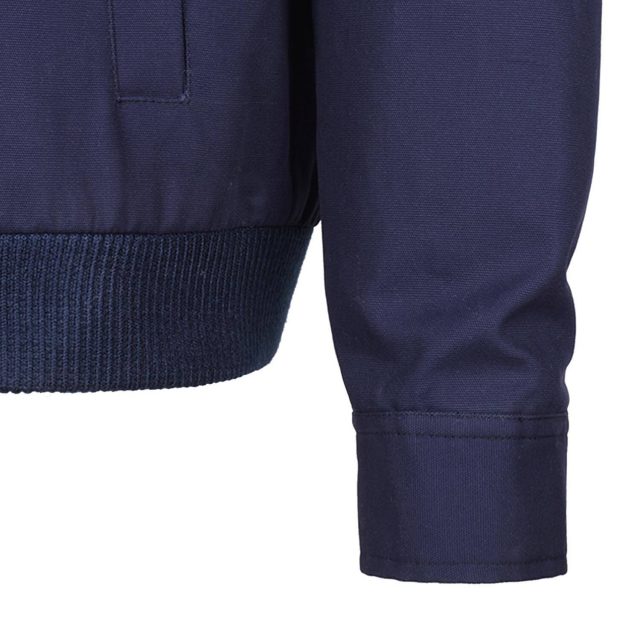 BLUE COTTON PURE PLAIN REGULAR FIT BOMBER JACKET (6)