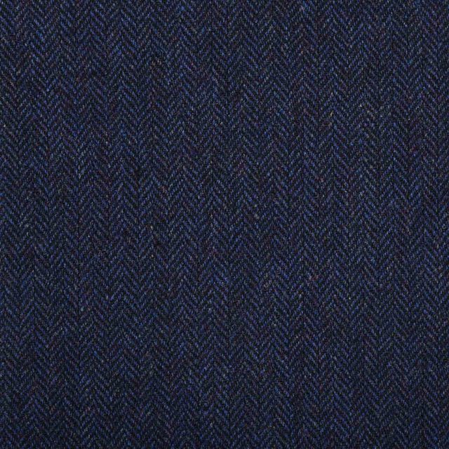 BLUE TWEED HERRINGBONE TAILORED FIT JACKET (2)