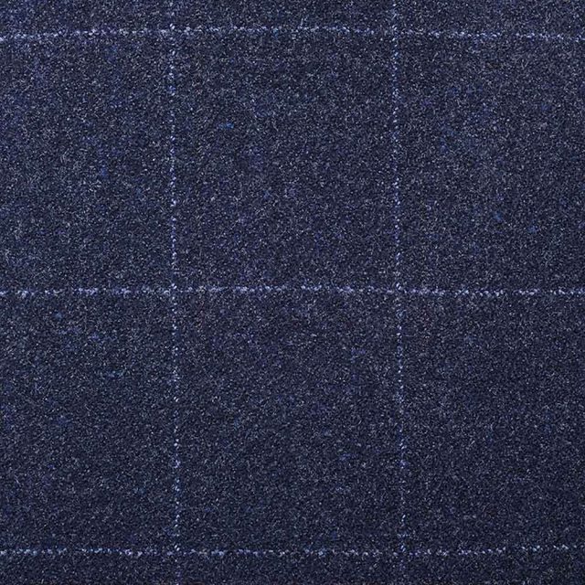 BLUE TWEED LARGE CHECK TAILORED FIT JACKET (2)