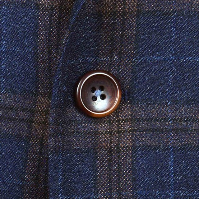 BLUE TWEED LARGE CHECK TAILORED FIT JACKET (4)