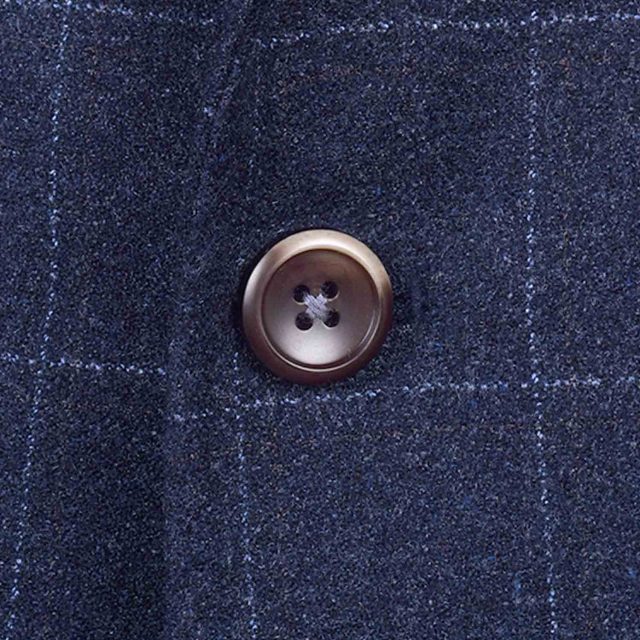 BLUE TWEED LARGE CHECK TAILORED FIT JACKET (4)