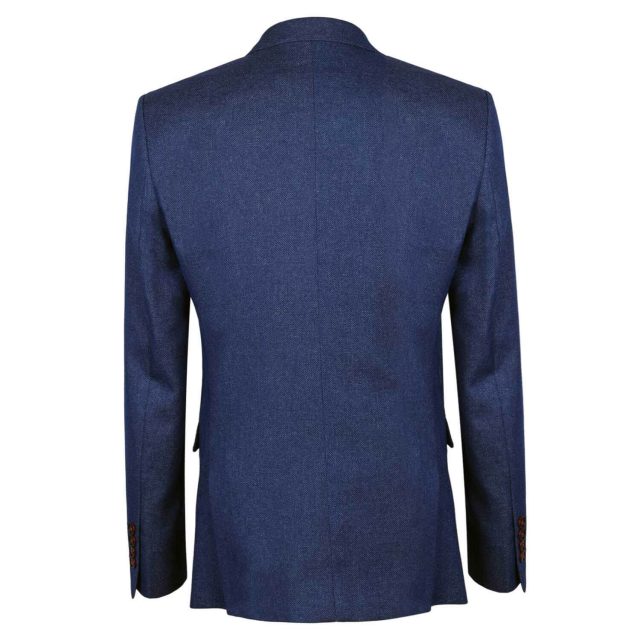 BLUE TWEED PIN DOT TAILORED FIT JACKET (3)