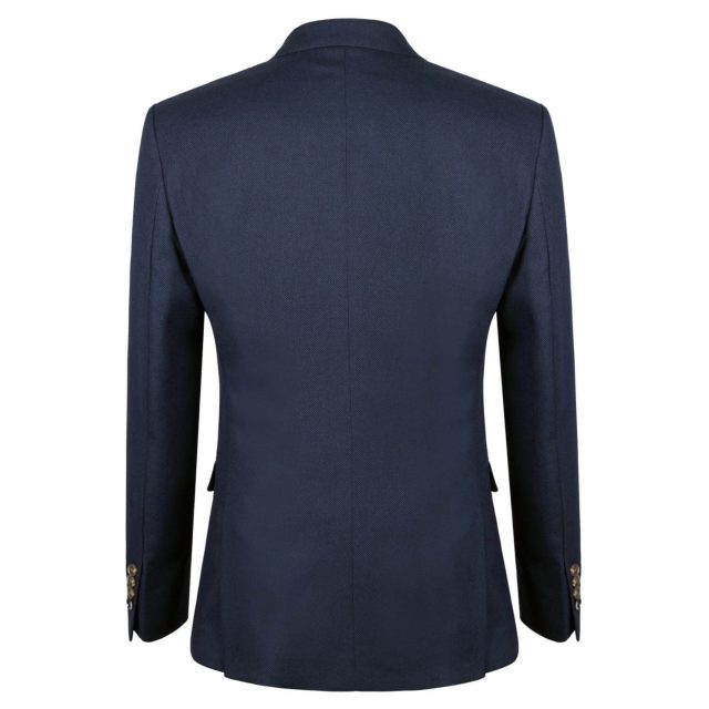 BLUE TWEED PIN DOT TAILORED FIT JACKET (3)