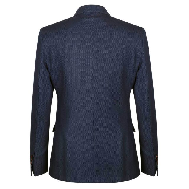 BLUE TWEED PIN DOT TAILORED FIT JACKET (3)