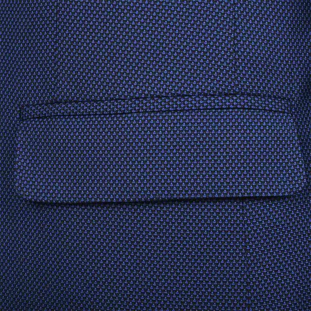 BLUE TWEED PIN DOT TAILORED FIT JACKET (5)