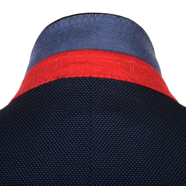 BLUE TWEED PIN DOT TAILORED FIT JACKET (7)