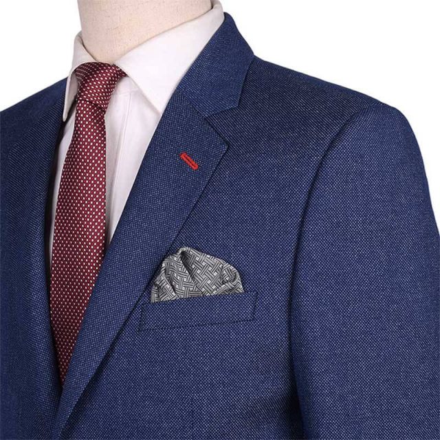 BLUE TWEED PIN DOT TAILORED FIT JACKET (8)