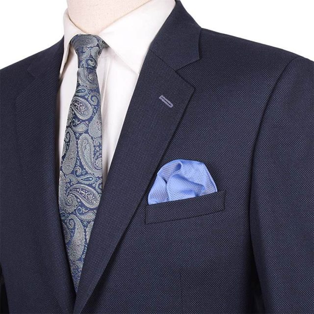 BLUE TWEED PIN DOT TAILORED FIT JACKET (8)