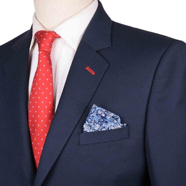 BLUE TWEED PIN DOT TAILORED FIT JACKET (8)
