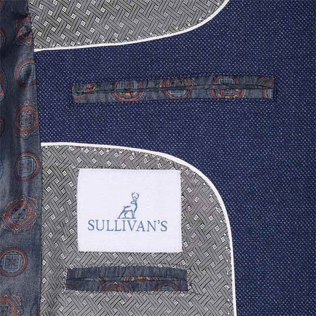 BLUE TWEED PIN DOT TAILORED FIT JACKET (9)