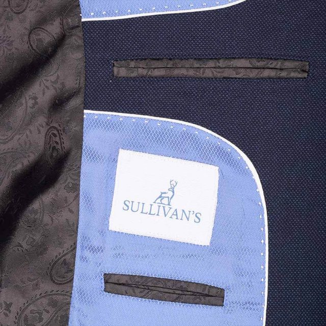 BLUE TWEED PIN DOT TAILORED FIT JACKET (9)