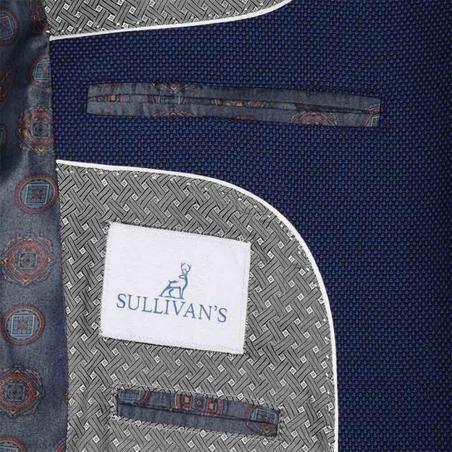 BLUE TWEED PIN DOT TAILORED FIT JACKET (9)