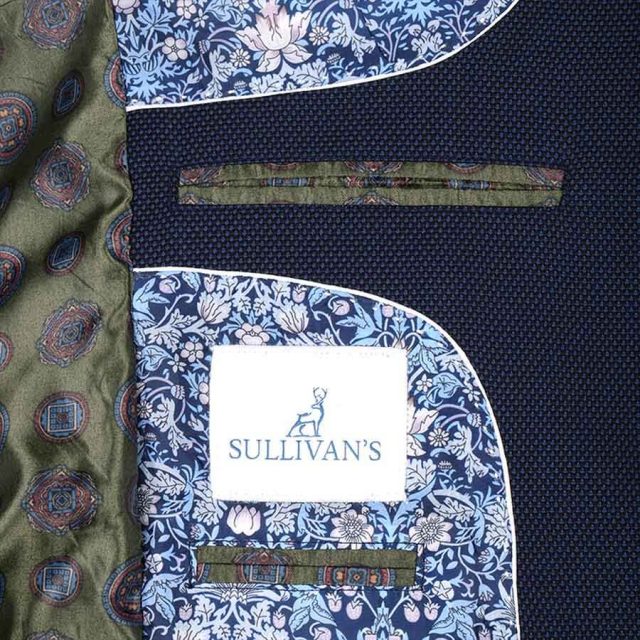 BLUE TWEED PIN DOT TAILORED FIT JACKET (9)