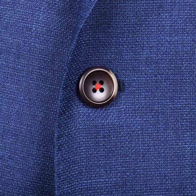 BLUE TWEED TEXTURED TAILORED FIT JACKET (4)