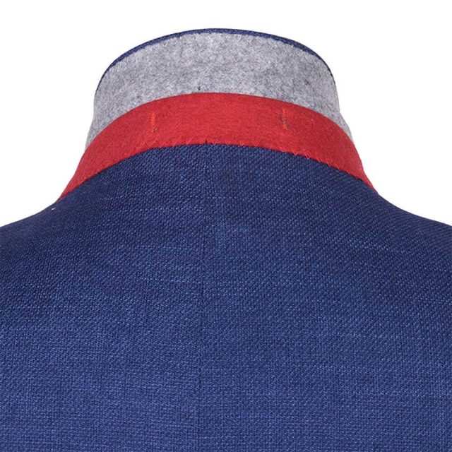 BLUE TWEED TEXTURED TAILORED FIT JACKET (7)