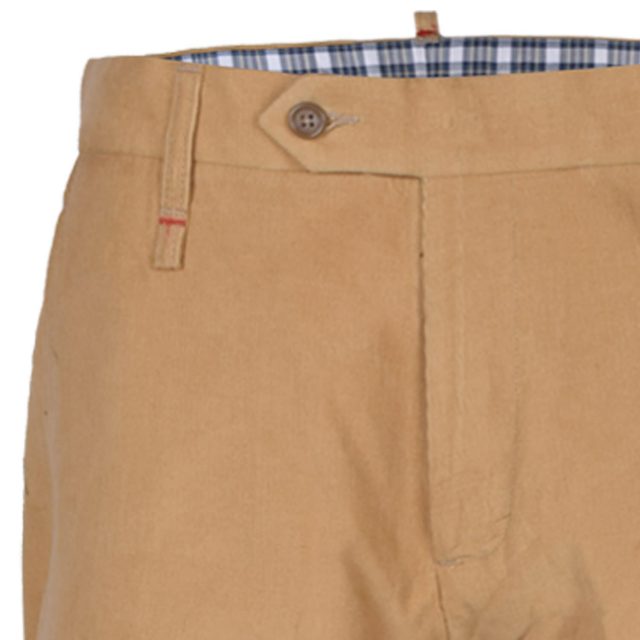 BROWN CORDUROY SELF STRAIGHT FIT TROUSER (3)
