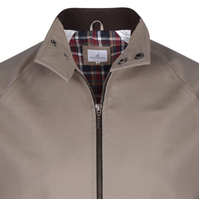 BROWN COTTON PURE PLAIN BOMBER JACKET (3)