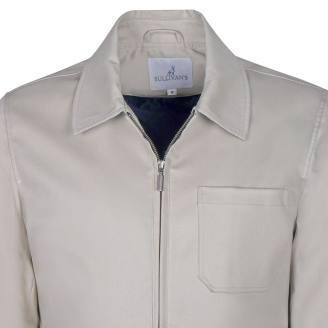 BROWN COTTON PURE PLAIN BOMBER JACKET (3)