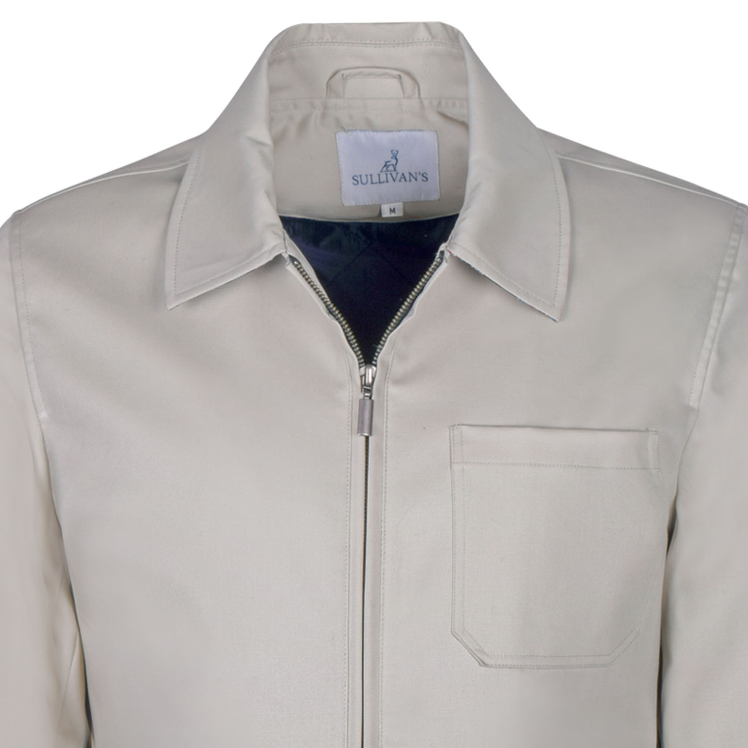 BROWN COTTON PURE PLAIN BOMBER JACKET (3)