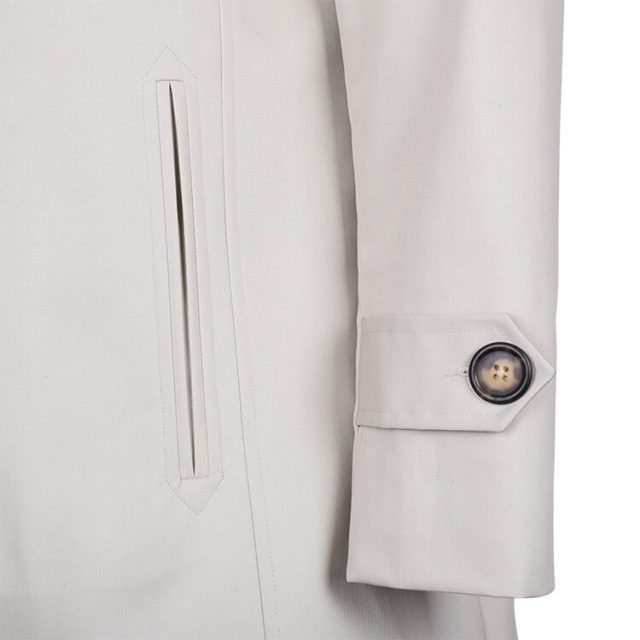 BROWN COTTON PURE PLAIN REGULAR FIT COAT (5)