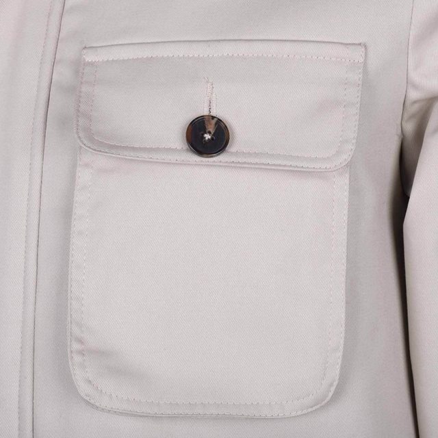 BROWN COTTON PURE PLAIN REGULAR FIT COAT (5)