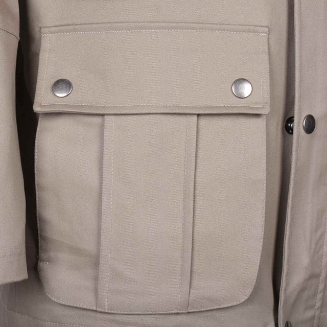 BROWN COTTON PURE PLAIN REGULAR FIT COAT (6)