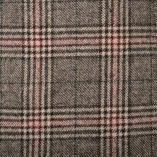 BROWN TWEED GLEN PLAID TAILORED FIT JACKET (2)