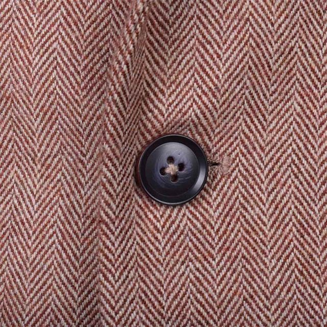 BROWN TWEED HERRINGBONE TAILORED FIT JACKET (4)