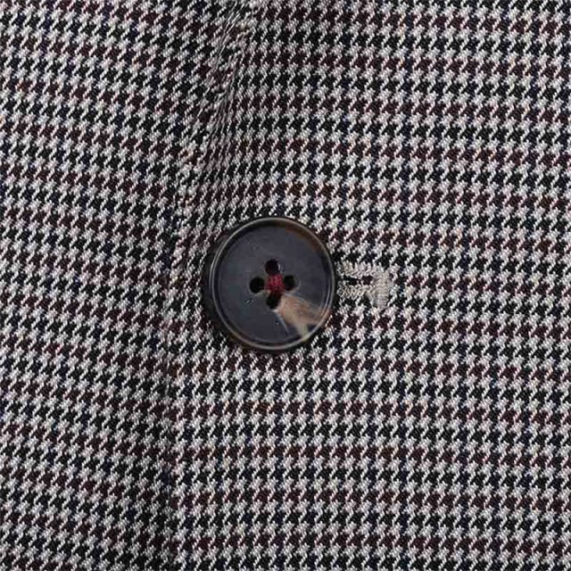 BROWN TWEED HOUNDSTOOTH TAILORED FIT JACKET (4)