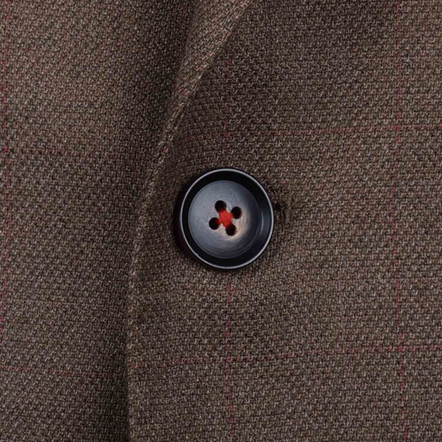 BROWN TWEED LARGE CHECK TAILORED FIT JACKET (4)