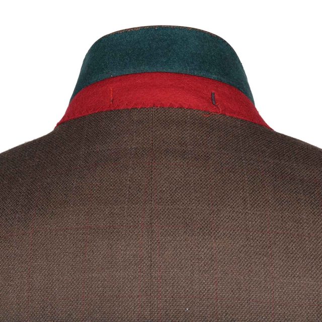 BROWN TWEED LARGE CHECK TAILORED FIT JACKET (7)