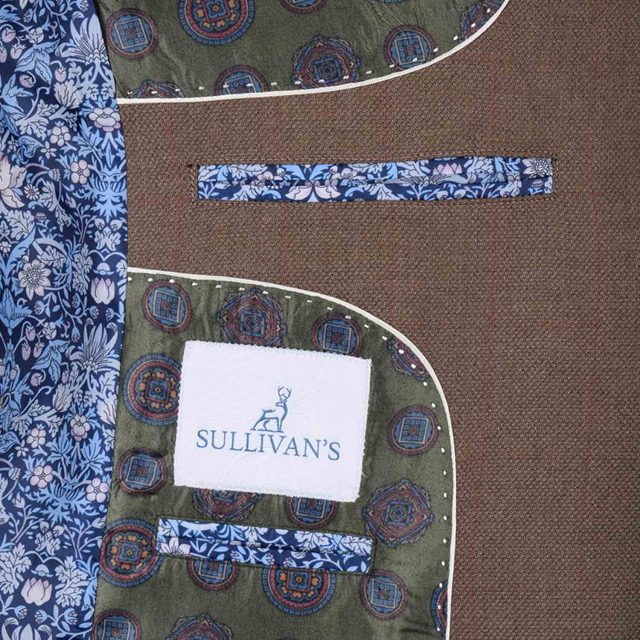 BROWN TWEED LARGE CHECK TAILORED FIT JACKET (9)