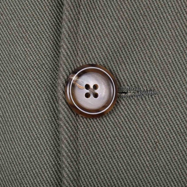 GREEN COTTON PURE PLAIN REGULAR FIT COAT (4)