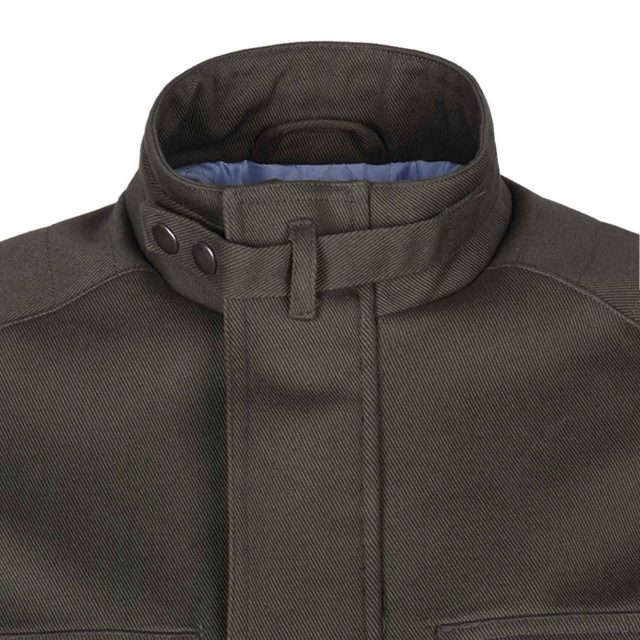 GREEN COTTON PURE PLAIN REGULAR FIT COAT (4)