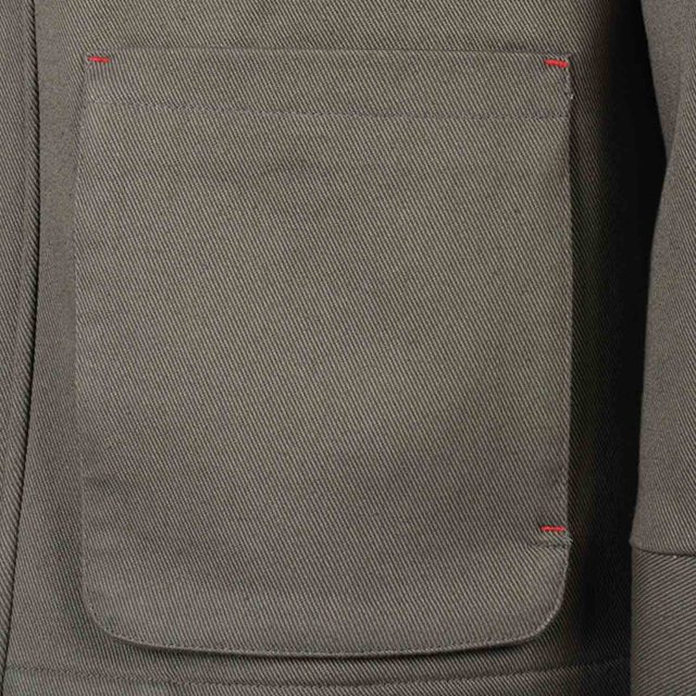 GREEN COTTON PURE PLAIN REGULAR FIT COAT (6)