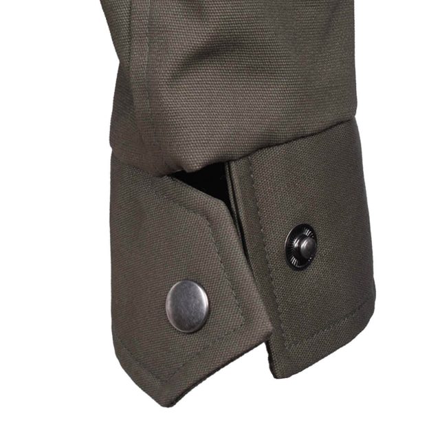 GREEN COTTON PURE PLAIN REGULAR FIT COAT (7)