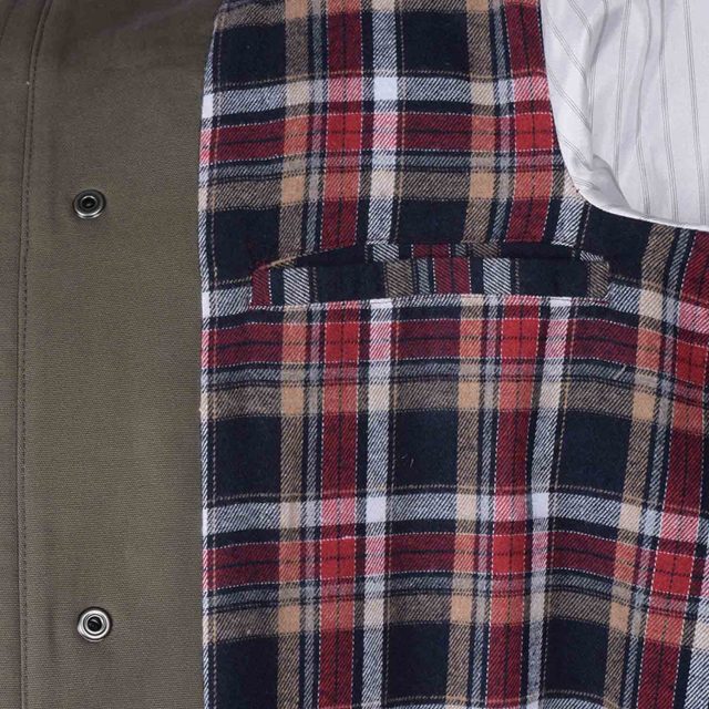 GREEN COTTON PURE PLAIN REGULAR FIT COAT (8)