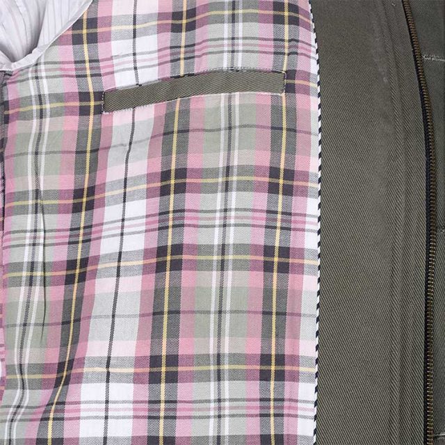 GREEN COTTON PURE PLAIN REGULAR FIT COAT (9)