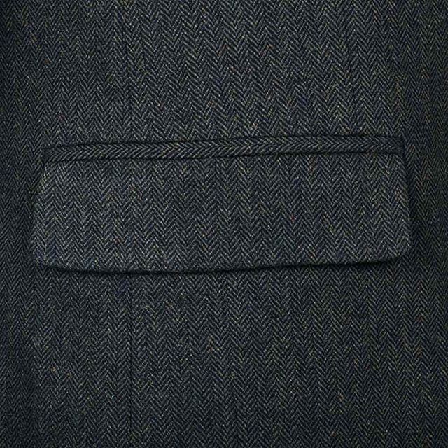 GREEN TWEED HERRINGBONE TAILORED FIT JACKET (5)