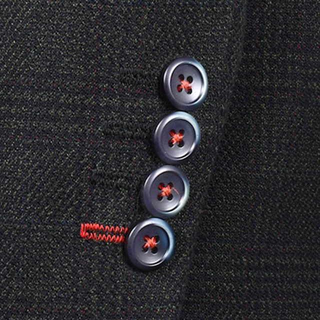 GREEN TWEED LARGE CHECK TAILORED FIT JACKET (6)