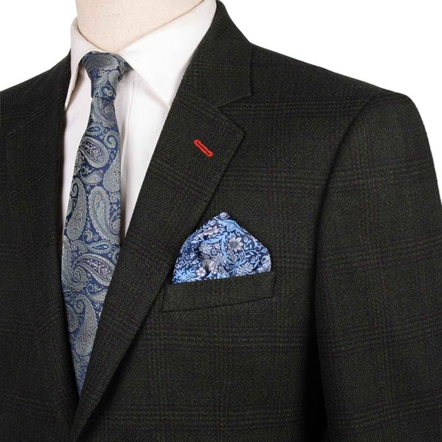 GREEN TWEED LARGE CHECK TAILORED FIT JACKET (8)