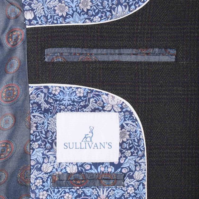 GREEN TWEED LARGE CHECK TAILORED FIT JACKET (9)