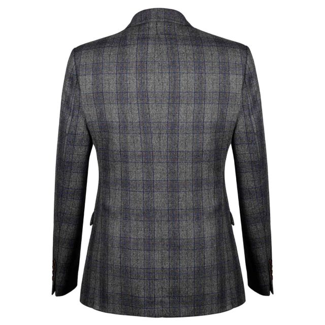 GREY GLEN PLAID TAILORED FIT JACKET (3)