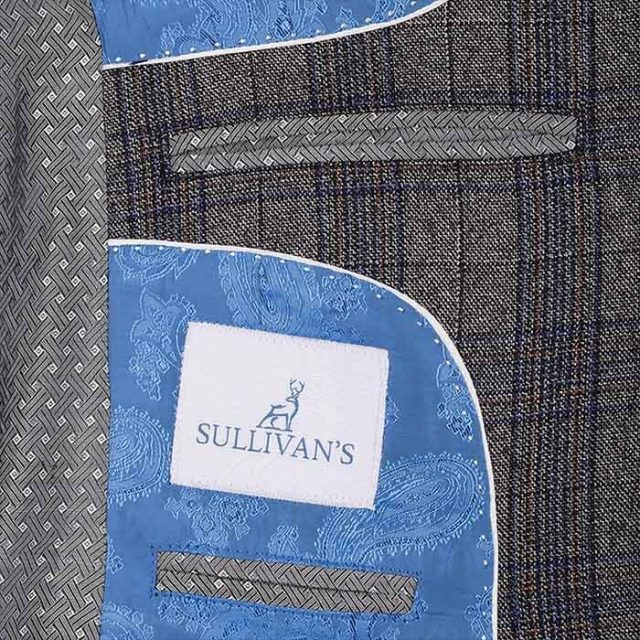 GREY GLEN PLAID TAILORED FIT JACKET (9)