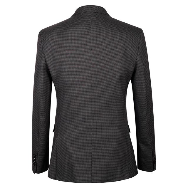 GREY TWEED HOUNDSTOOTH TAILORED FIT JACKET (3)
