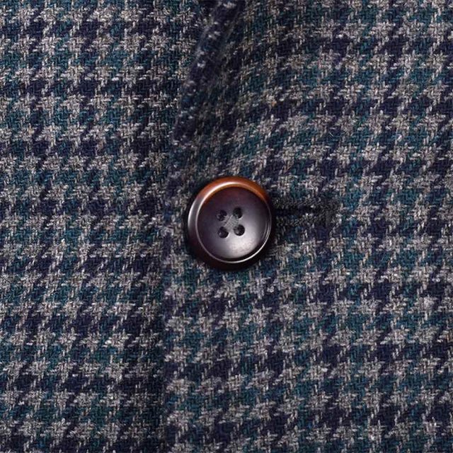 GREY TWEED HOUNDSTOOTH TAILORED FIT JACKET (4)