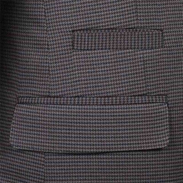 GREY TWEED HOUNDSTOOTH TAILORED FIT JACKET (5)